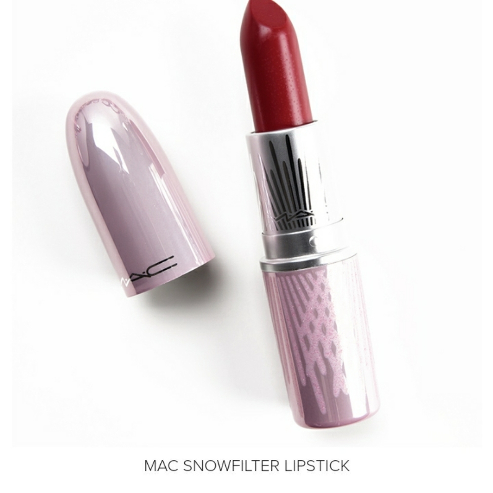 🧚♀️#SNOWFILTER Mac Cosmetics DISCONTINUED Frosted Firework Lipstick NWT - Picture 4 of 5